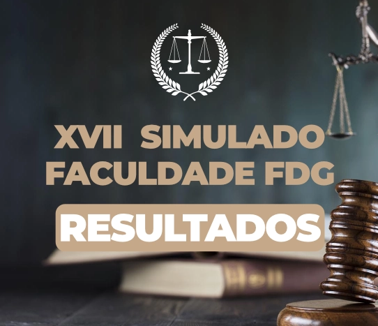 Resultados finais do XVII Simulado Faculdade FDG